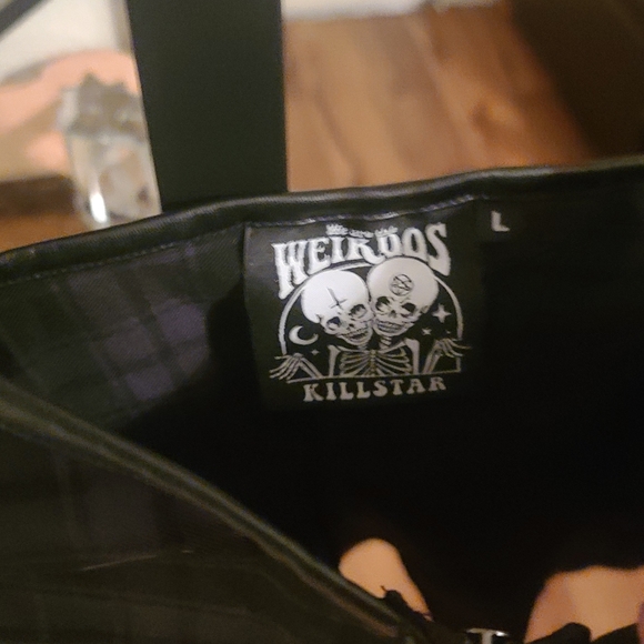 SOLD Killstar Darklands Zip Top [TARTAN] - Picture 4 of 6